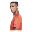 T-shirt à manches courtes homme Reebok Workout Ready Tech Orange For Cheap