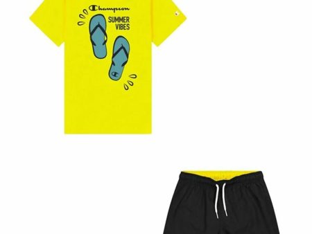 Ensemble de Sport pour Enfants Champion Jaune Hot on Sale