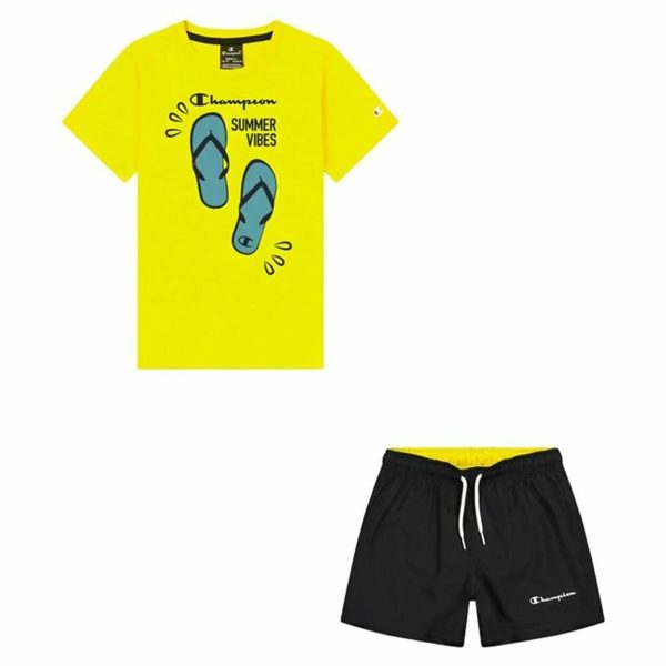 Ensemble de Sport pour Enfants Champion Jaune Hot on Sale