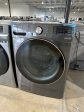 GORGEOUS BLACK STEEL SMART FRONT LOAD WASHER MODEL: WM4000HBA  WAS11974S For Sale