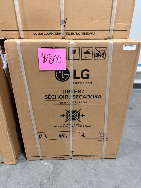 LG - 4.2 Cu. Ft. Stackable Smart Electric Dryer Model:DLHC1455V  DRY12195 Supply