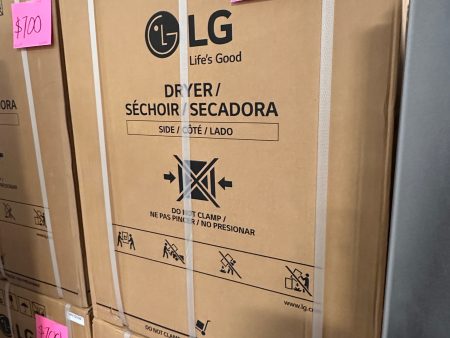 NEW IN BOX STACKABLE LG DRYER  Model:DLHC1455V  DRY12197 For Discount