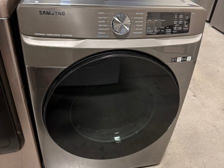 STACKABLE SAMSUNG ELECTRIC DRYER with STEAM MODEL:DVE45B6300P  DRY12486 Online Sale