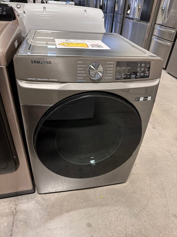 STACKABLE SAMSUNG ELECTRIC DRYER with STEAM MODEL:DVE45B6300P  DRY12486 Online Sale