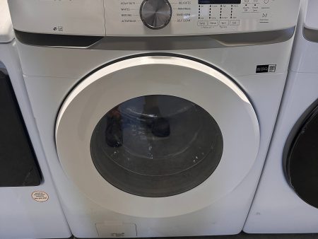 NEW FRONT LOAD WASHER - SAMSUNG STACKABLE WASHER - MODEL: WF45T6000AW  WAS13117 Cheap