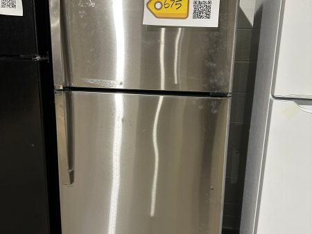 GE - 19.2 Cu. Ft. Top-Freezer Refrigerator - Stainless steel  Model:GIE19JSNRSS  REF12018s For Discount